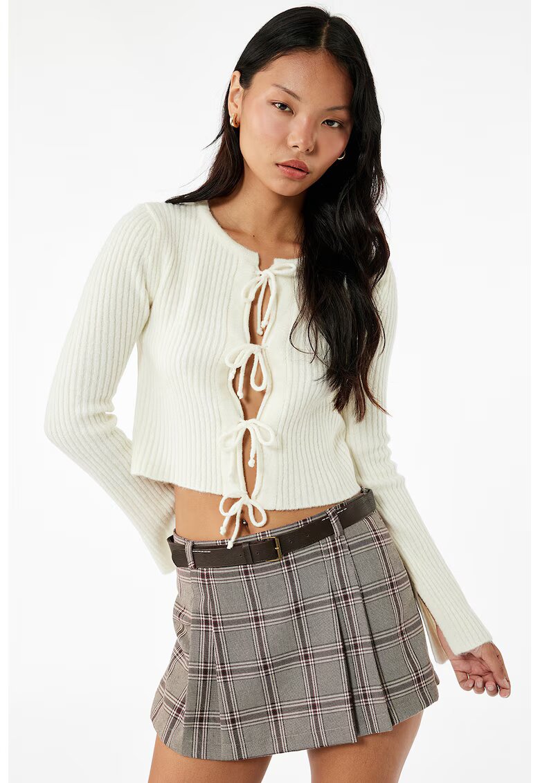 KOTON Pulover crop uni - Alb fildes