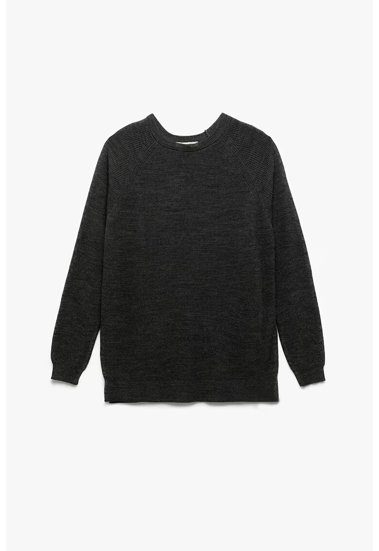 KOTON Pulover uni cu decolteu rotund - Negru stins