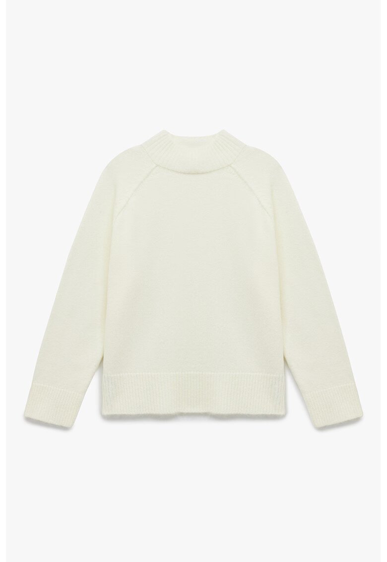 KOTON Pulovertricotat cu maneci raglan - Crem