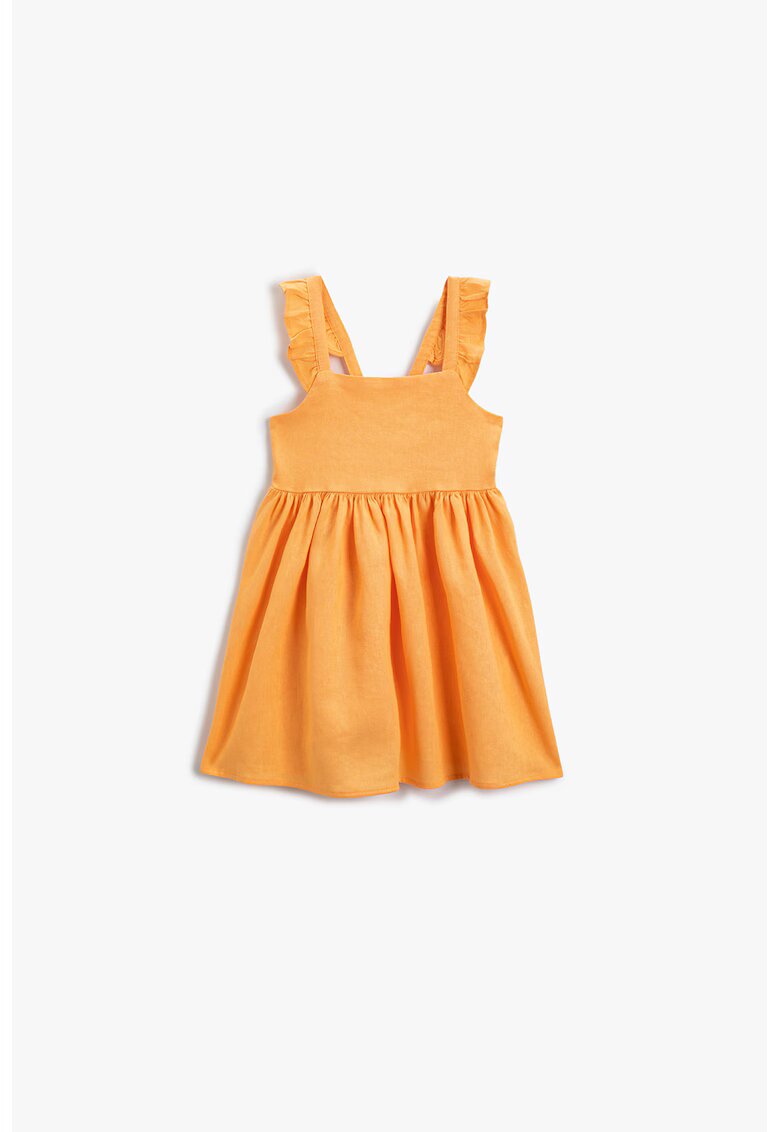 KOTON Rochie babydoll cu volane - Portocaliu