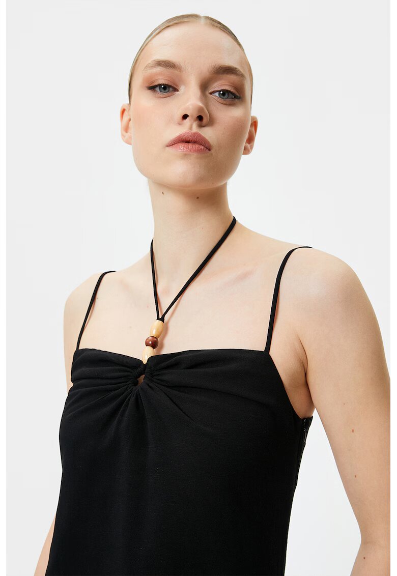 KOTON Rochie midi cu slit lateral - Negru