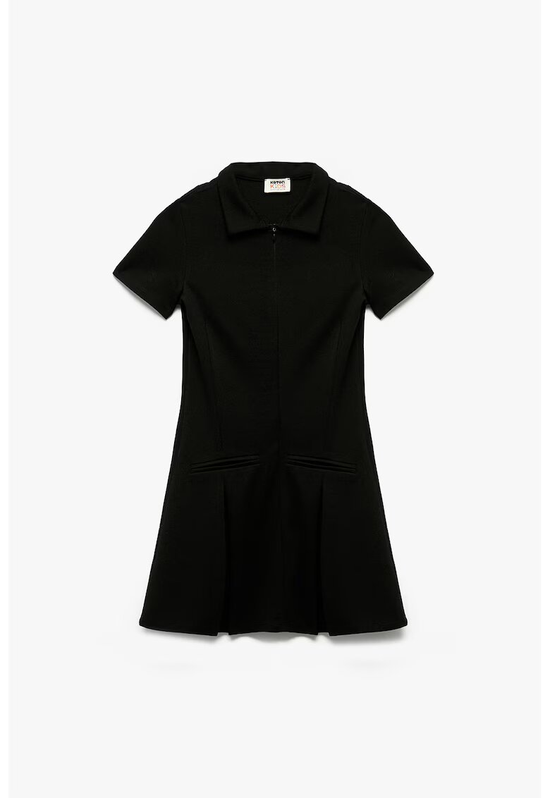 KOTON Rochie polo cu maneci scurte - Negru