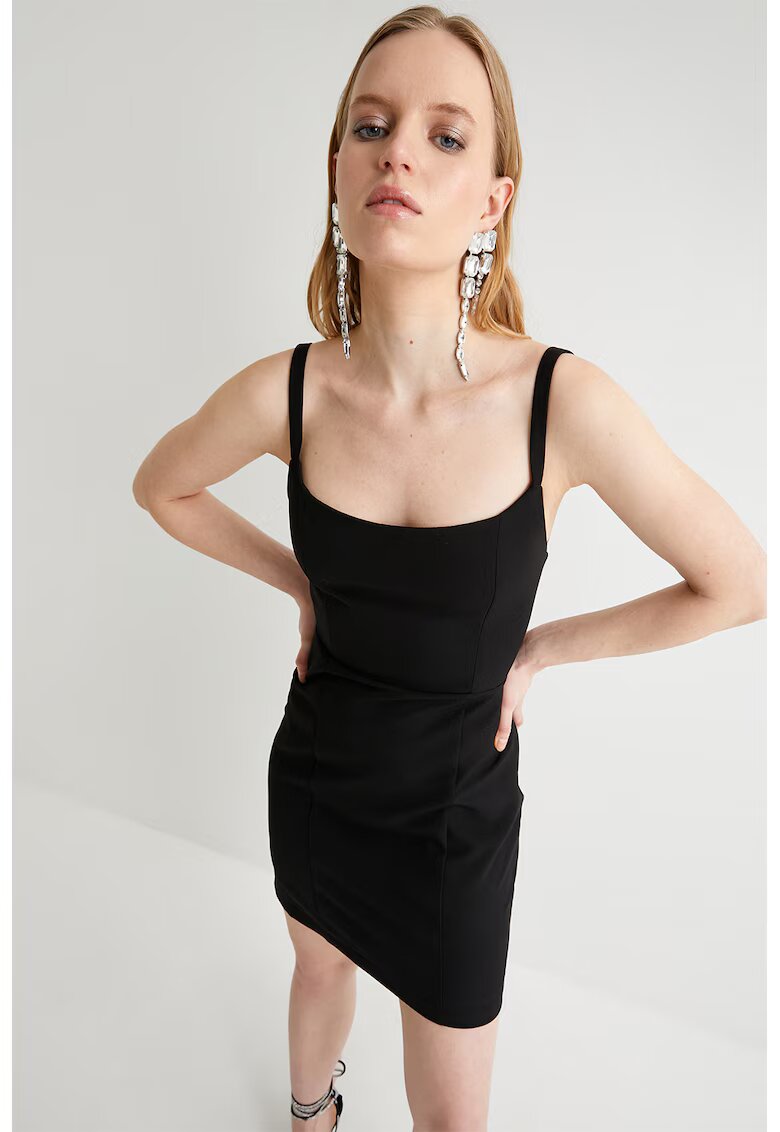 KOTON Rochie scurta cu bretele - Negru