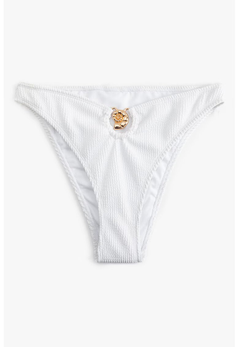 KOTON Slip cu accesoriu metalic - Alb optic