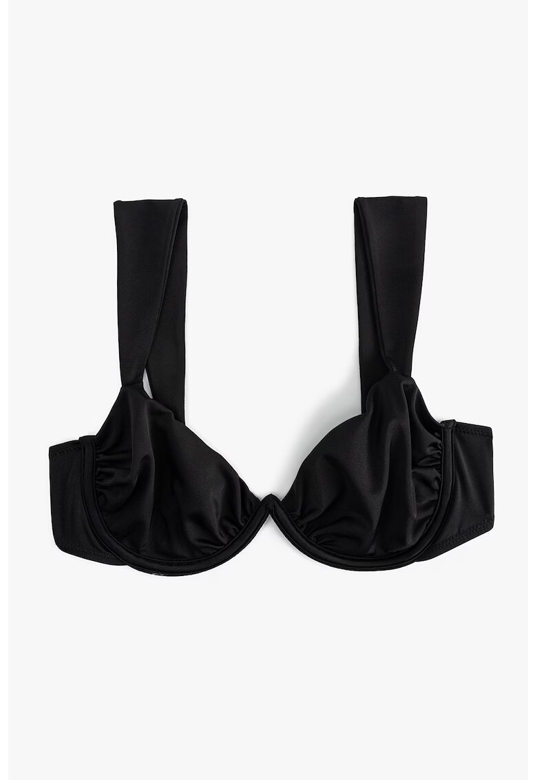 KOTON Sutien de baie cu bretele late - Negru