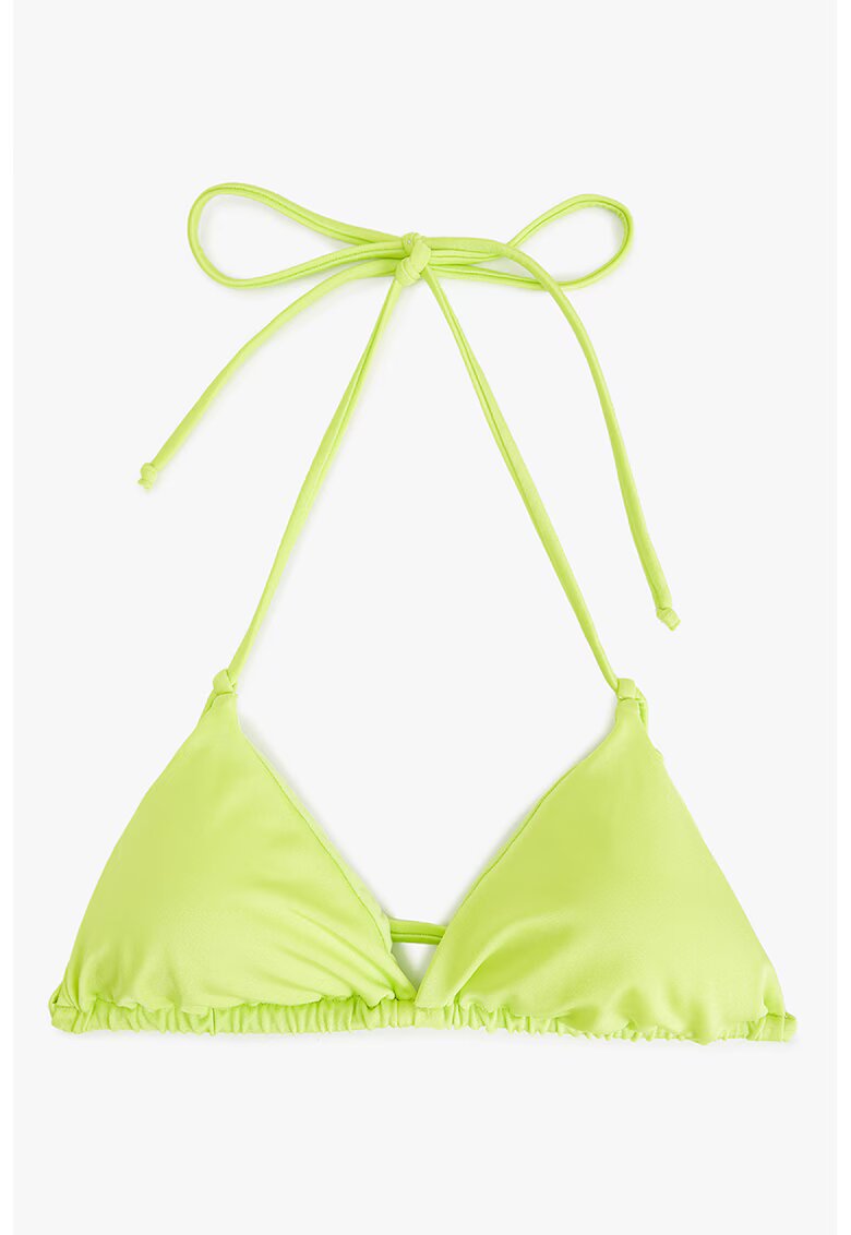 KOTON Sutien de baie cu cupe triunghiulare - Verde fistic