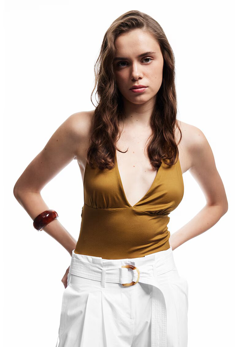 KOTON Top crop halter - Caramel