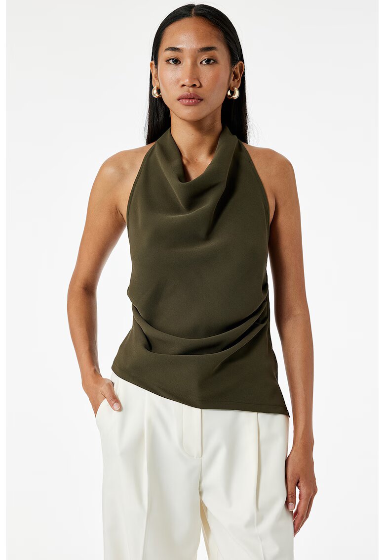 KOTON Top halter uni - Kaki inchis