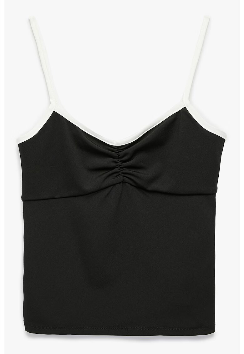 KOTON Top slim fit cu bretele subtiri - Negru