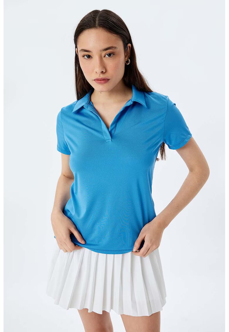 KOTON Tricou polo slim fit - Albastru