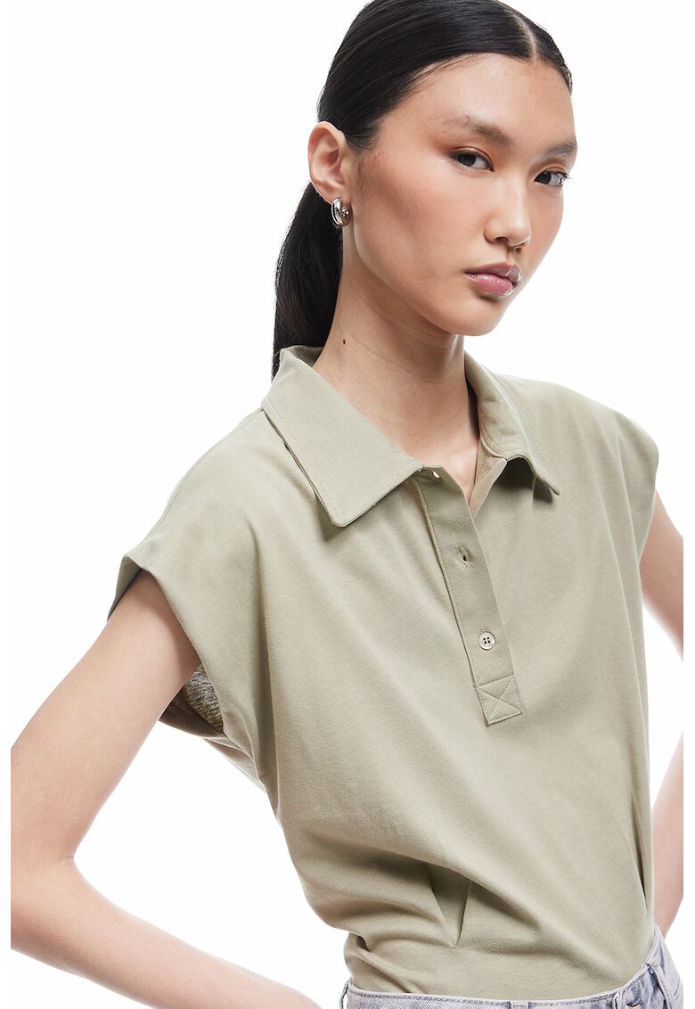 KOTON Tricou polo uni - Kaki