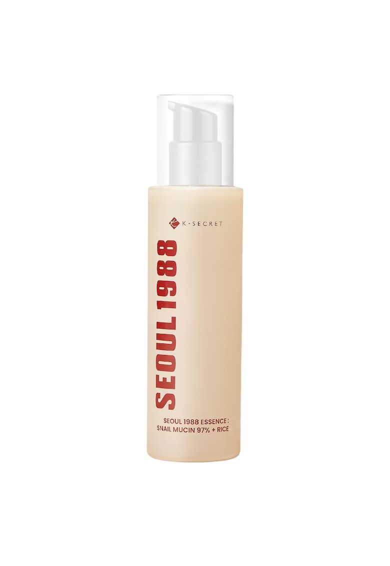 KSECRET Esenta pentru ten - SEOUL 1988 Essence : Snail Mucin 97% + Rice - 100 ml