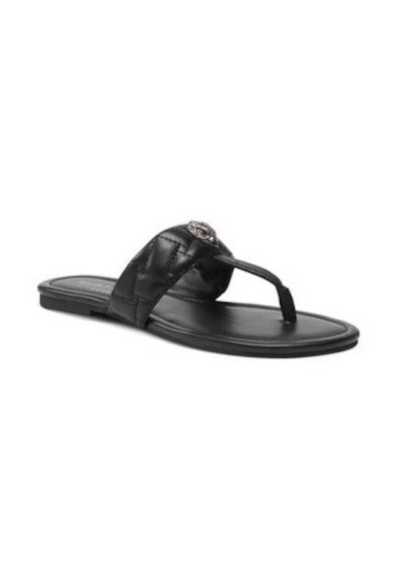 Kurt Geiger dama Kensington T-Bar - piele ecologica - negru - Negru