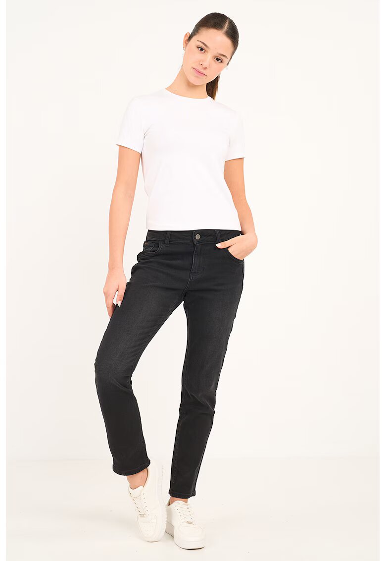 KVL by KENVELO Blugi crop slim fit - Gri antracit