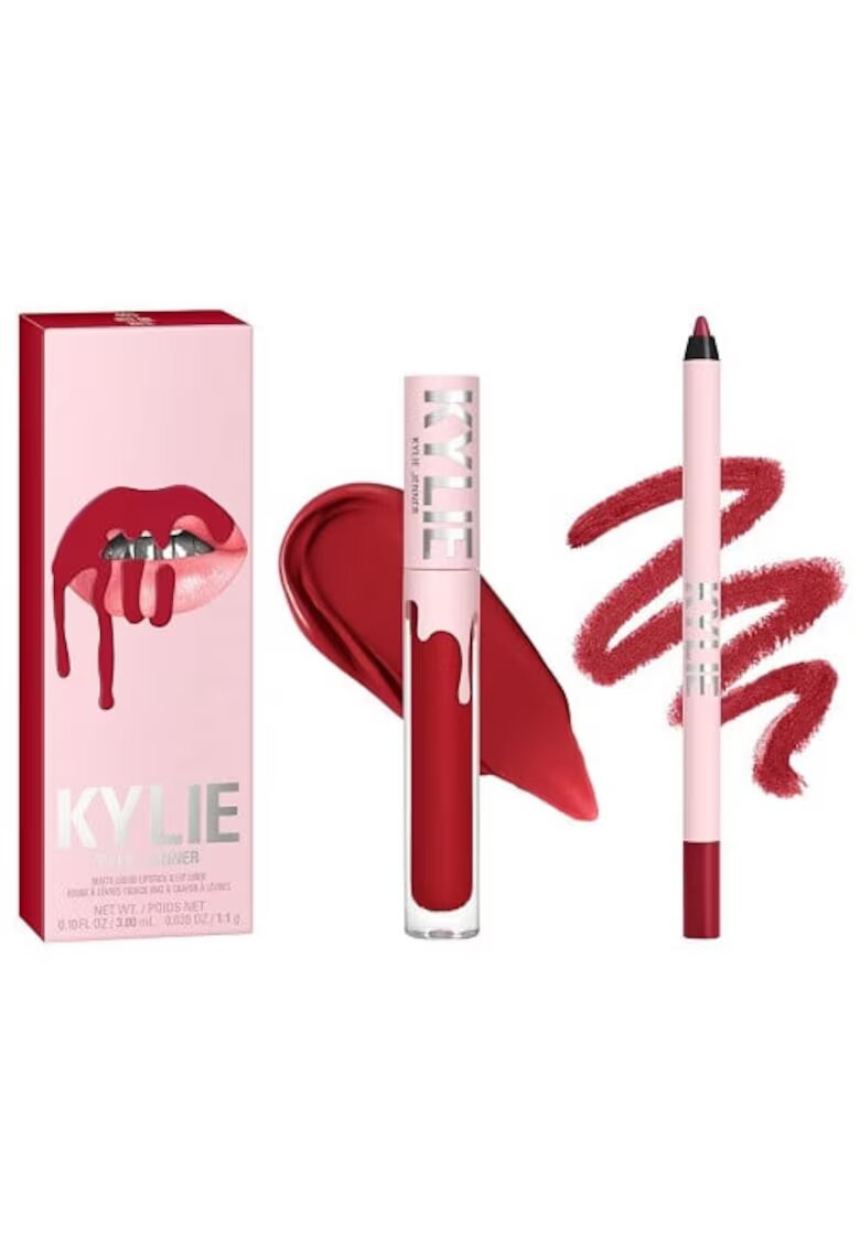 Kylie Set ruj de buze si creion - Matte Lip Kit - 403