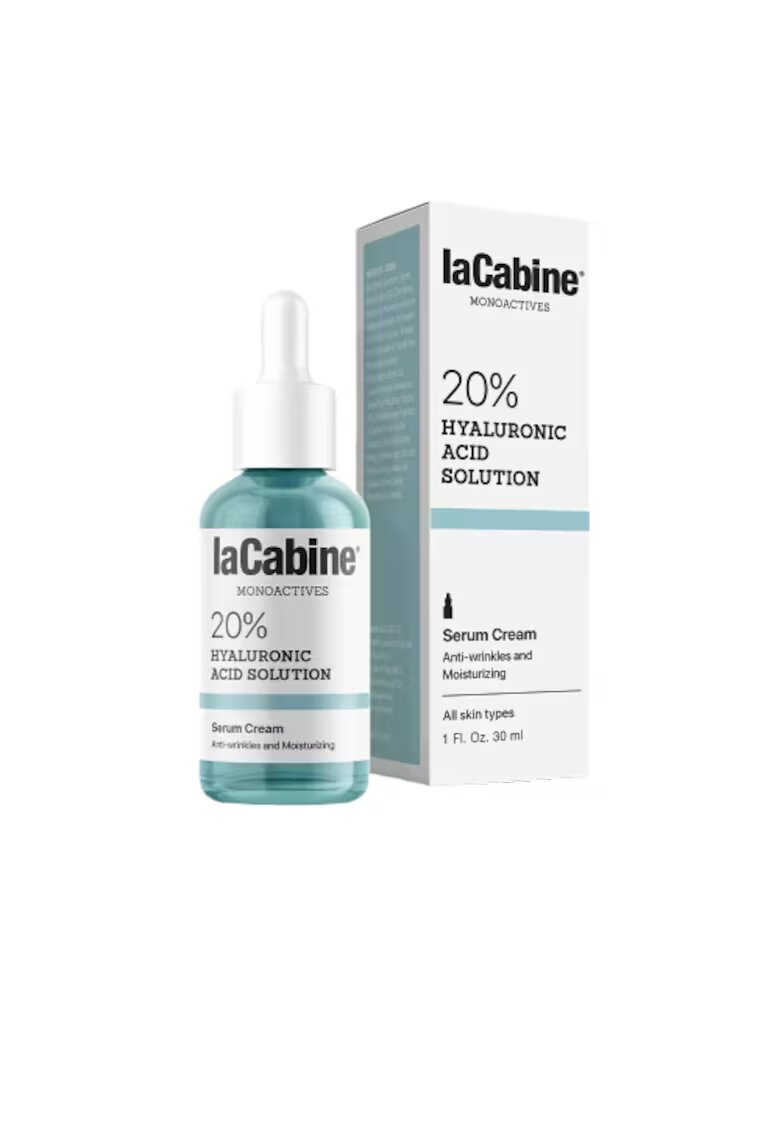 LA CABINE Ser-crema 2-in-1 imbogatit cu 20% acid hialuronic - Hyaluronic Acid Solution - Femei - 30 ml