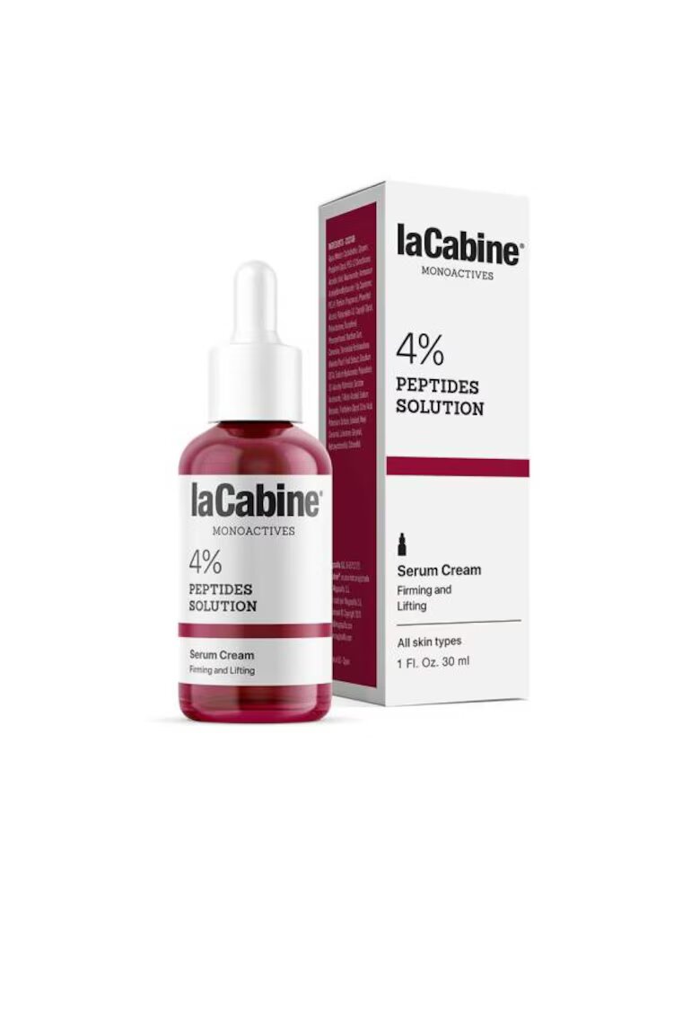 LA CABINE Ser crema cu 4 % peptide - care ajuta la stimularea sintezei de colagen - Monoactives - 30 ml