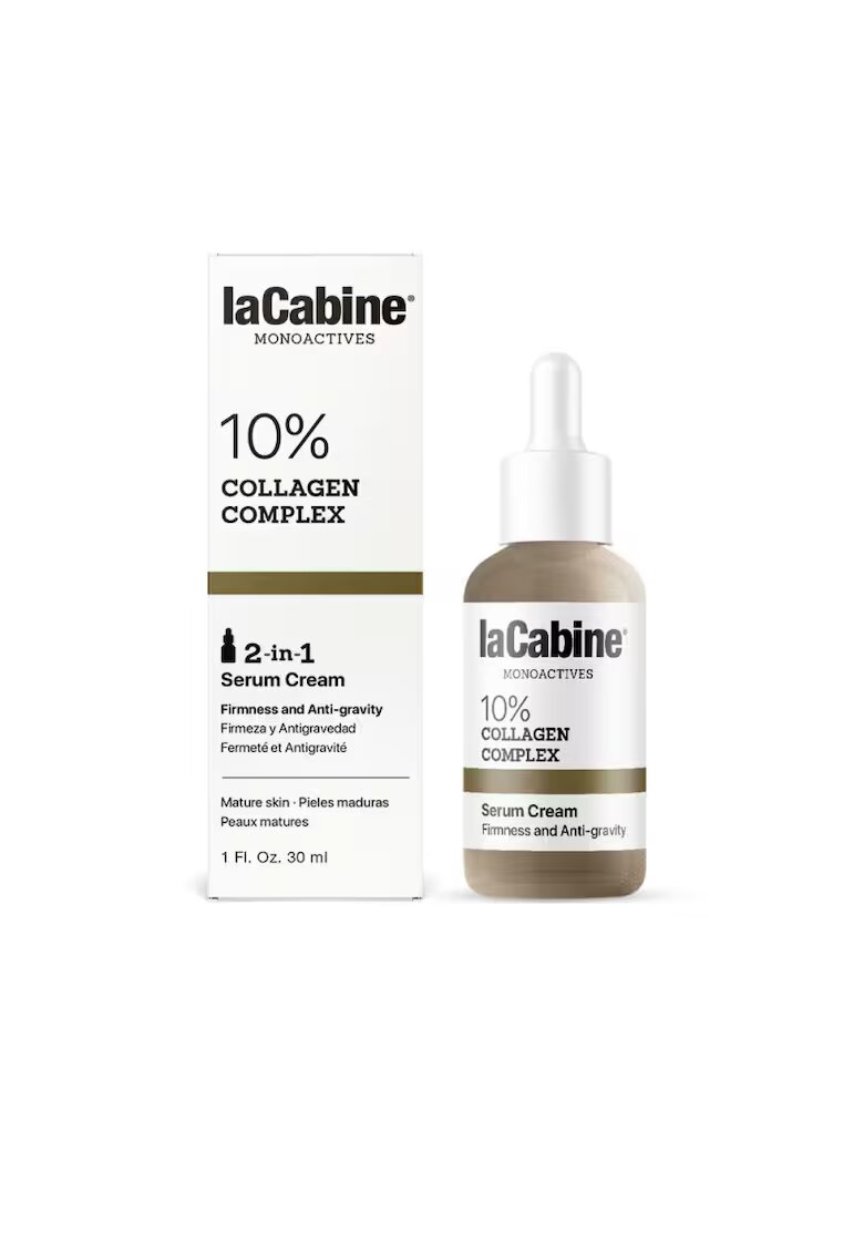 LA CABINE Ser crema facial antirid si anti-imbatranire cu 10 % complex de Colagen - 2 in 1 Serum Cream - 30 ml