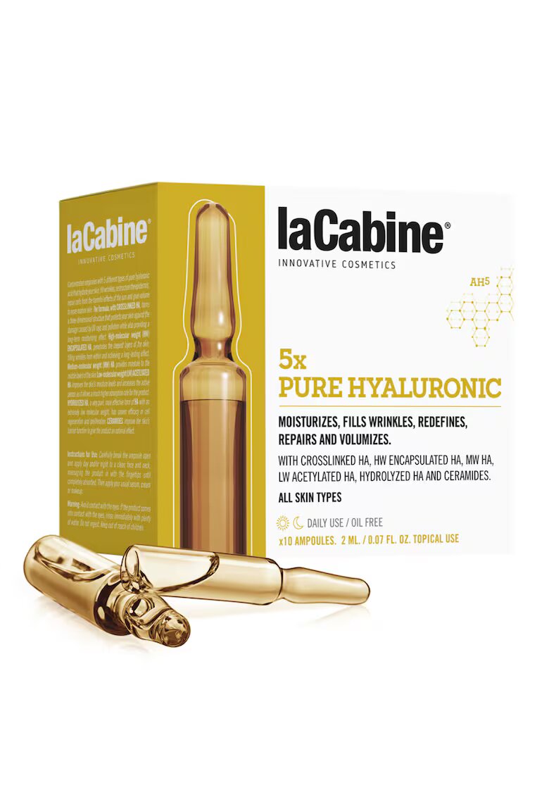 LA CABINE Set 10 fiole LaCabine 5x PURE HYALURONIC - 10x2 m