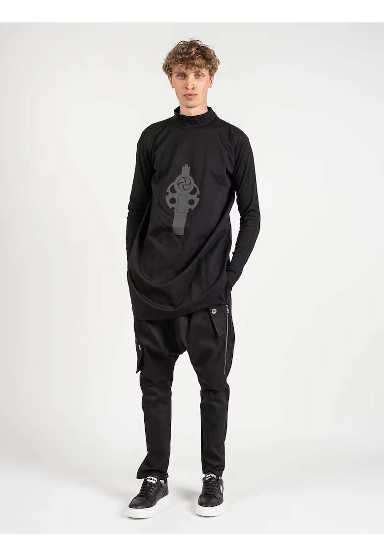 LA HAINE INSIDE US Bluzon unisex cu imprimeu - Negru -