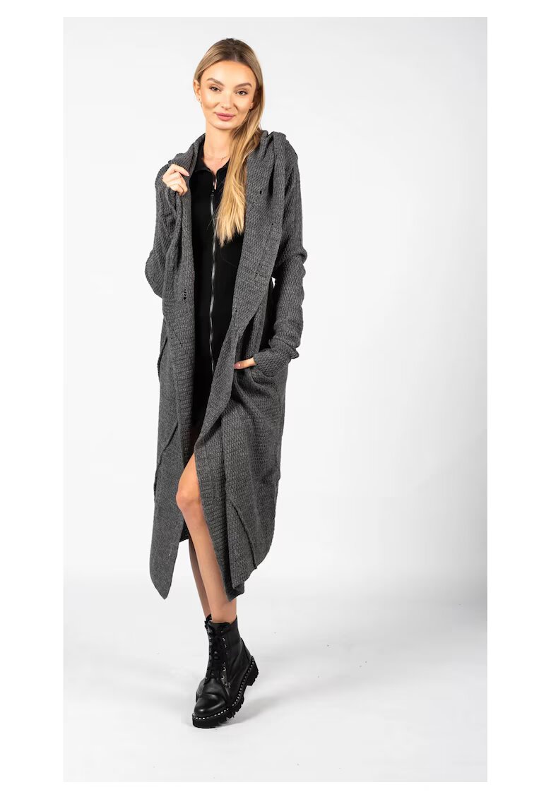 LA HAINE INSIDE US Cardigan supradimensionat unisex - cu gluga -