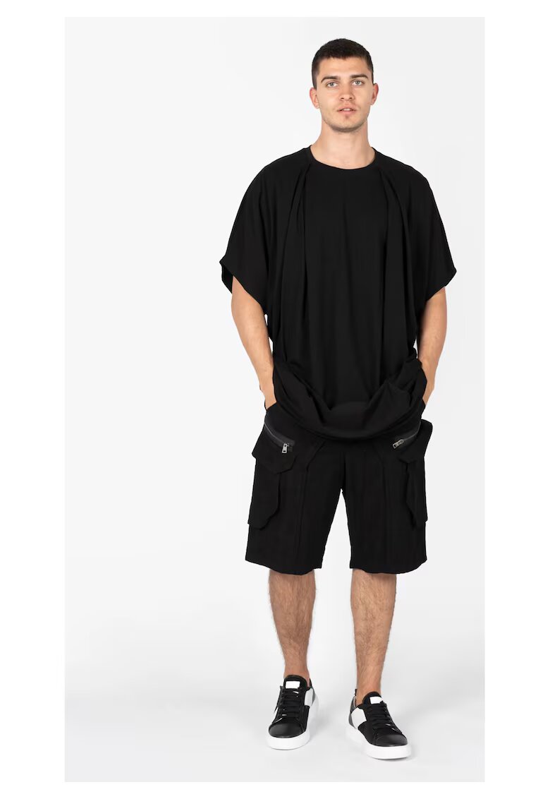 LA HAINE INSIDE US Tricou lung si supradimensionat -