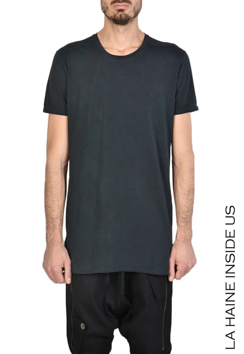 LA HAINE INSIDE US Tricou regular fit din bumbac vopsit la rece - Negru