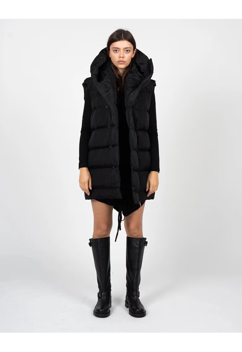 LA HAINE INSIDE US Vesta unisex supradimensionata cu gluga -