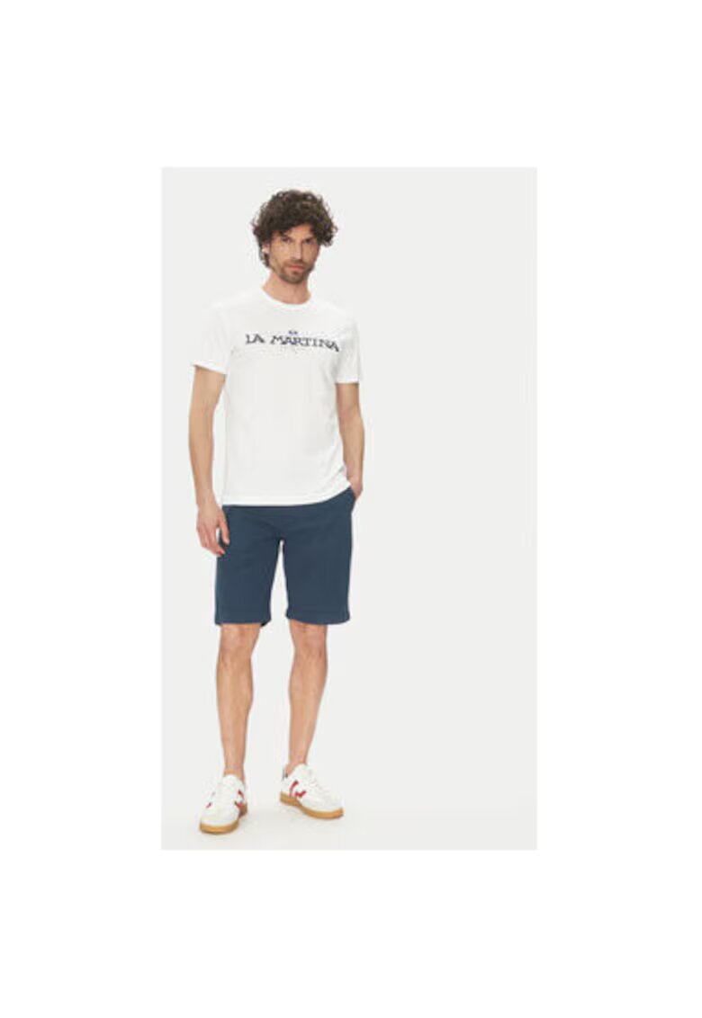 LA MARTINA Pantaloni scurti barbati TL147 - Bumbac/In - Bleumarin - Bleumarin