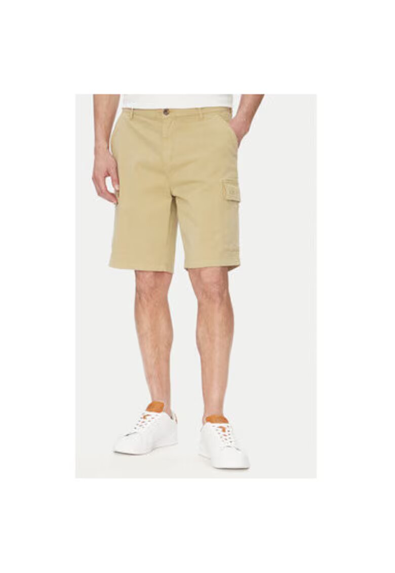 LA MARTINA Pantaloni scurti barbati TW536 - Bumbac - Bej - Bej