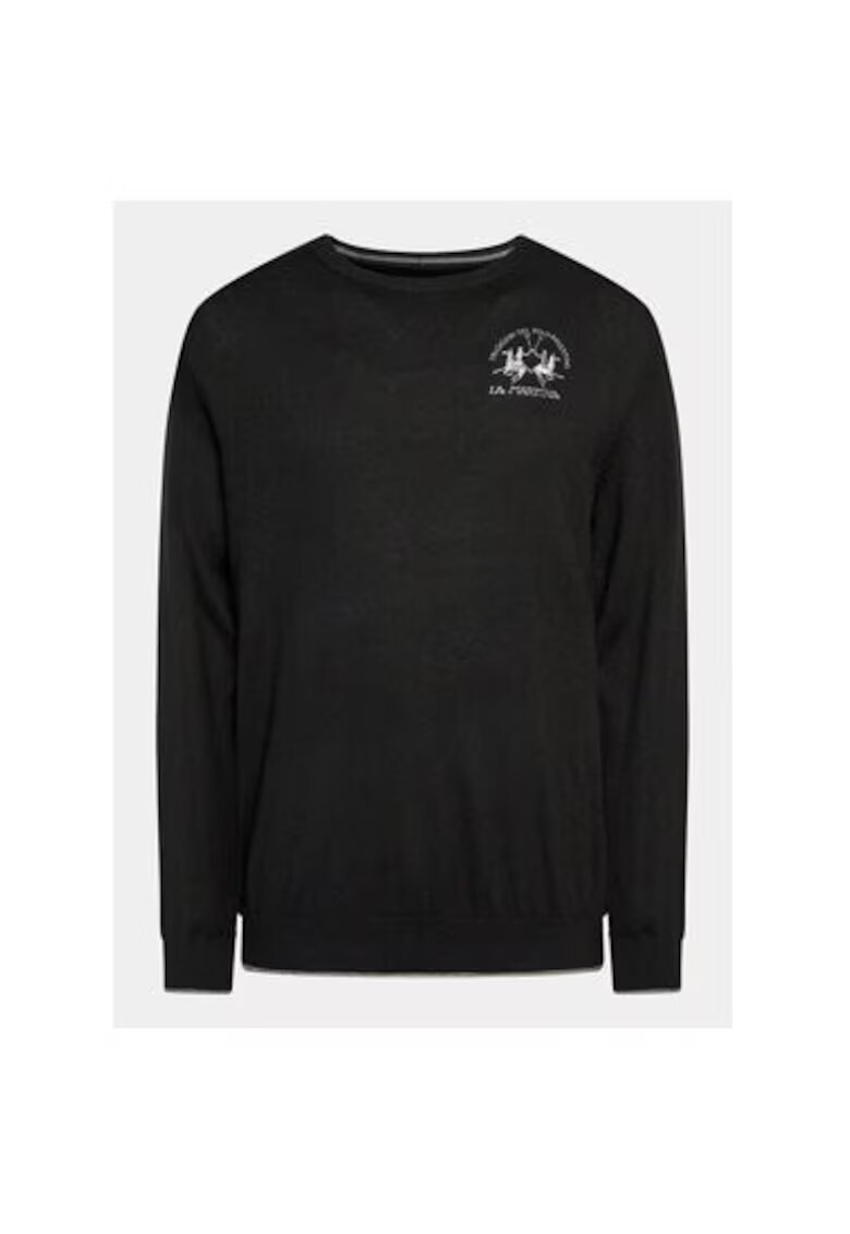 LA MARTINA Pulover barbati - 303244873 - Acril/Lana/Bumbac - Negru - Negru