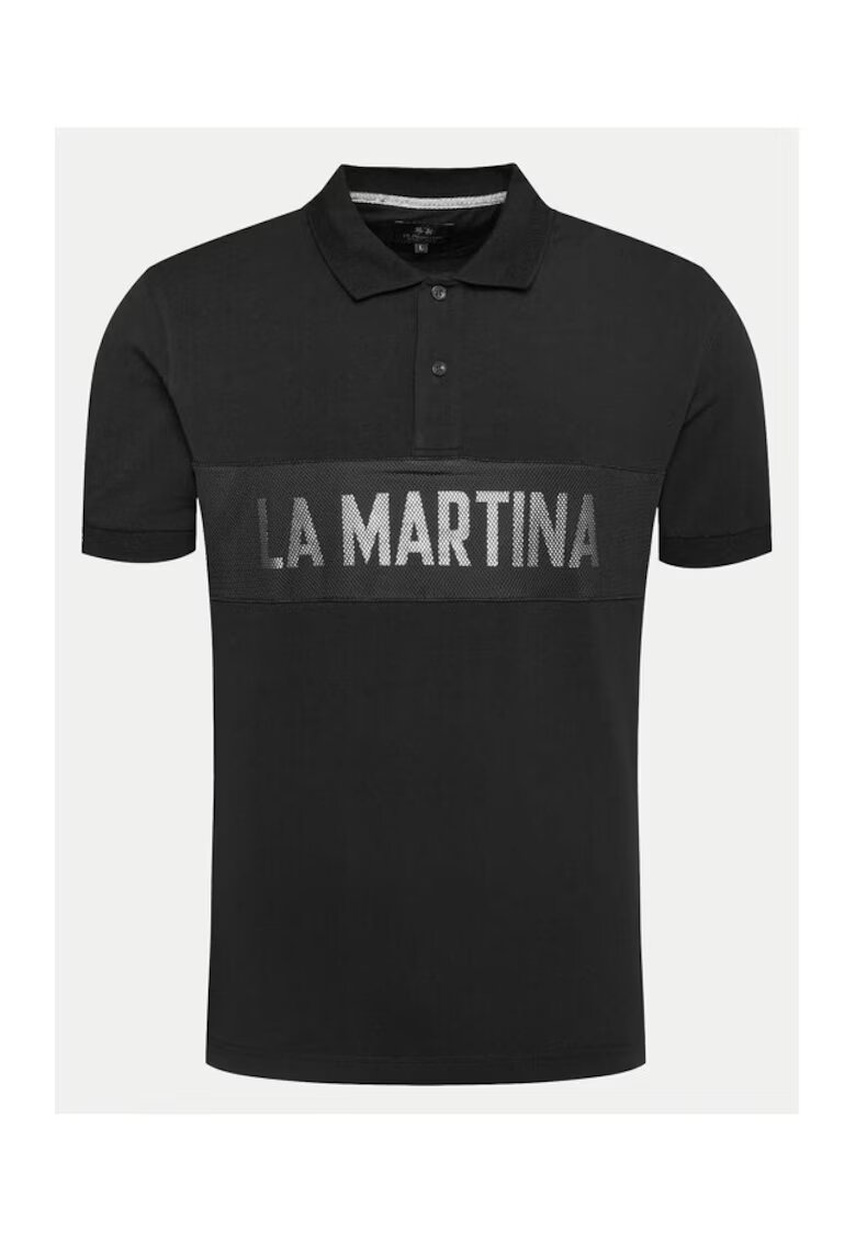 LA MARTINA Tricou barbati - 67673 - Negru - Bumbac