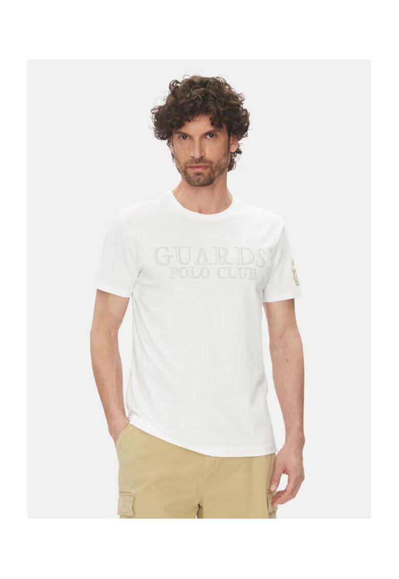 LA MARTINA Tricou barbati MARG31 JS206 - Bumbac - Alb - Alb