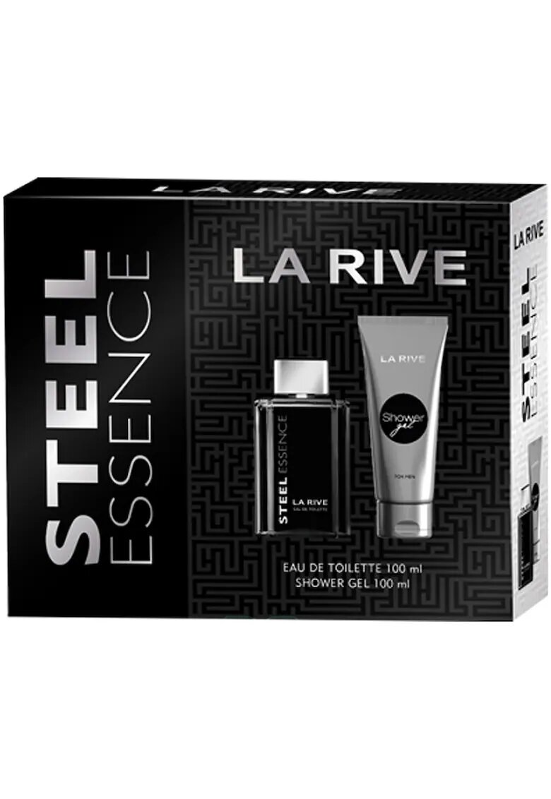 La Rive Set Steel Essence man apa de toaleta 100ml si gel dus 100ml