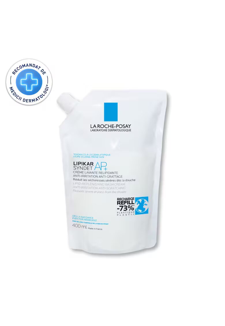 La Roche-Posay Gel de curatare anti-iritatii Lipikar Syndet pentru bebelusi - copii si adulti - 0.4 l