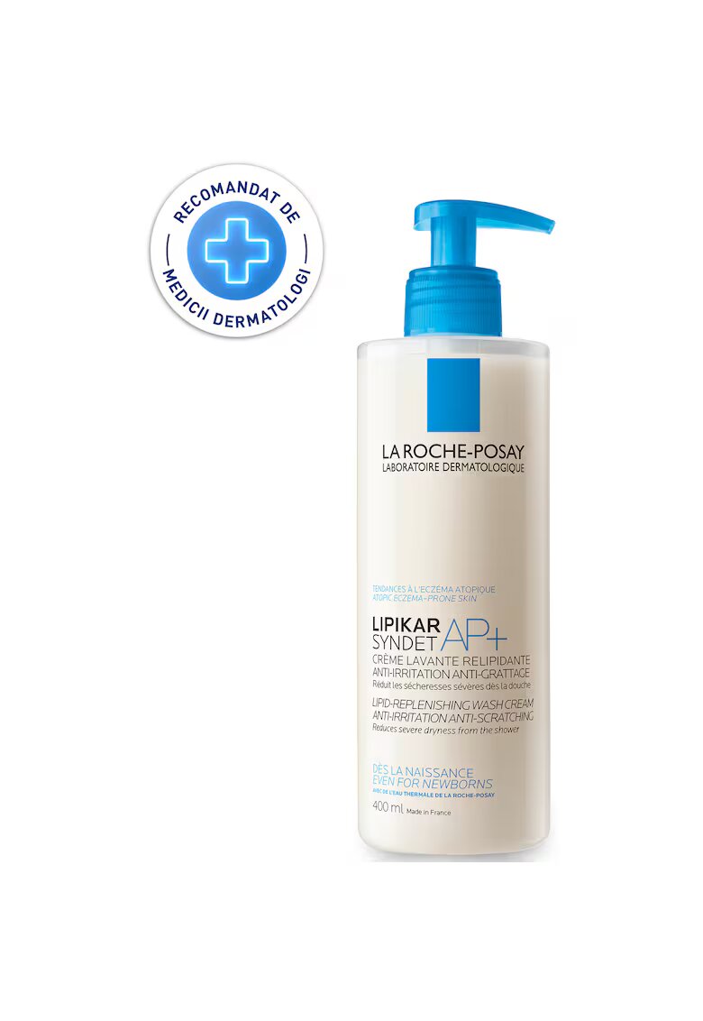 La Roche-Posay Gel de curatare anti-iritatii Lipikar Syndet pentru bebelusi - copii si adulti - 400 ml