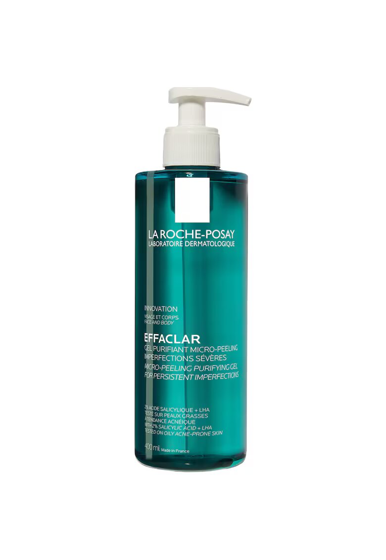 La Roche-Posay Gel Purifiant de curatare La Roche Posay Effaclar cu 2% acid salicilic - pentru fata si corp cu tendinta acneica - 400 ml
