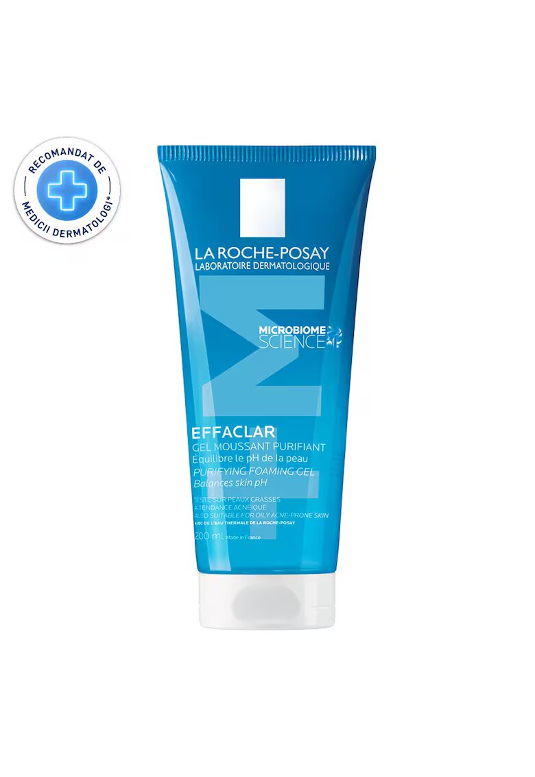 La Roche-Posay Gel spumant de curatare purifiant Effaclar +M pentru piele grasa cu tendinta acneica - anti-imprefectiuni - 200 ml