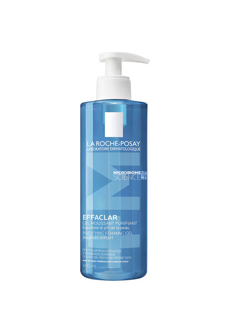 La Roche-Posay Gel spumant de curatare purifiant Effaclar +M pentru piele grasa cu tendinta acneica - anti-imprefectiuni - 400 ml