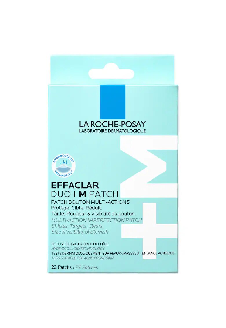 La Roche-Posay Plasturi anti-eruptii cutanate invizibili si ultra-subtiri anti acnee pentru cosuri - cu actiune multipla - Effaclar Duo+M