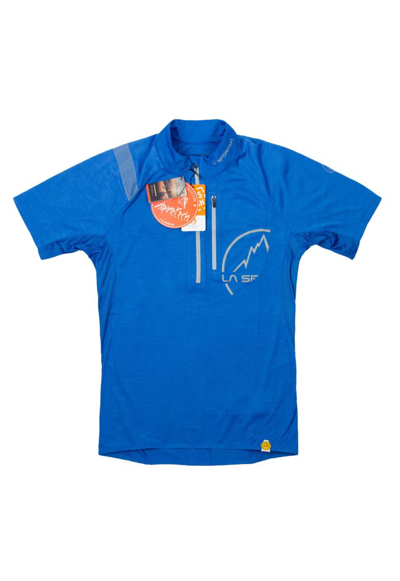 La Sportiva Tricou pentru barati trekking - albastru - poliester