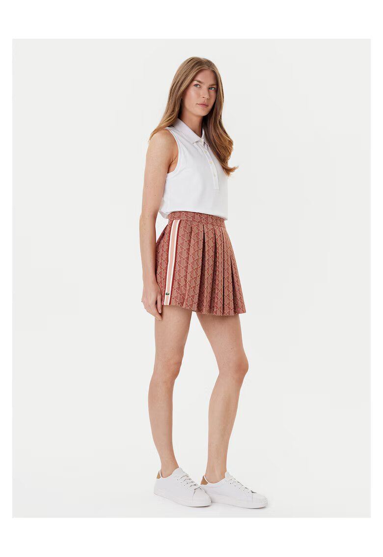 Lacoste Fusta plisata - maro