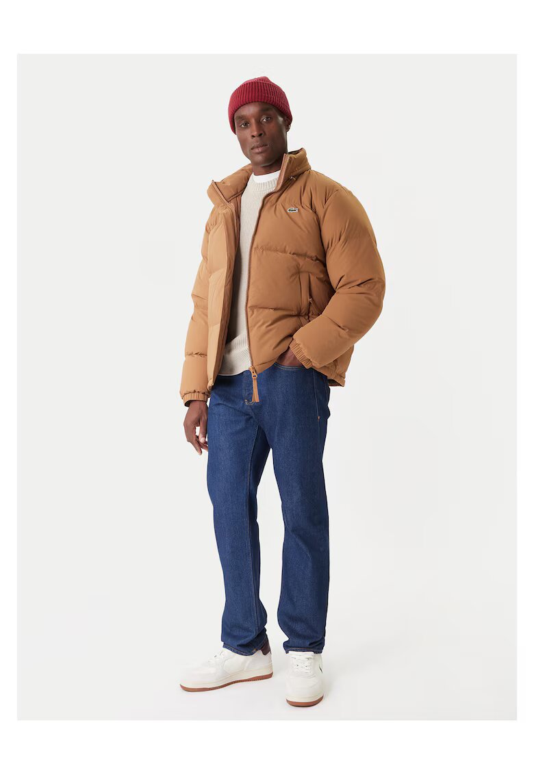 Lacoste Geaca Puf Barbati maro - bumbac