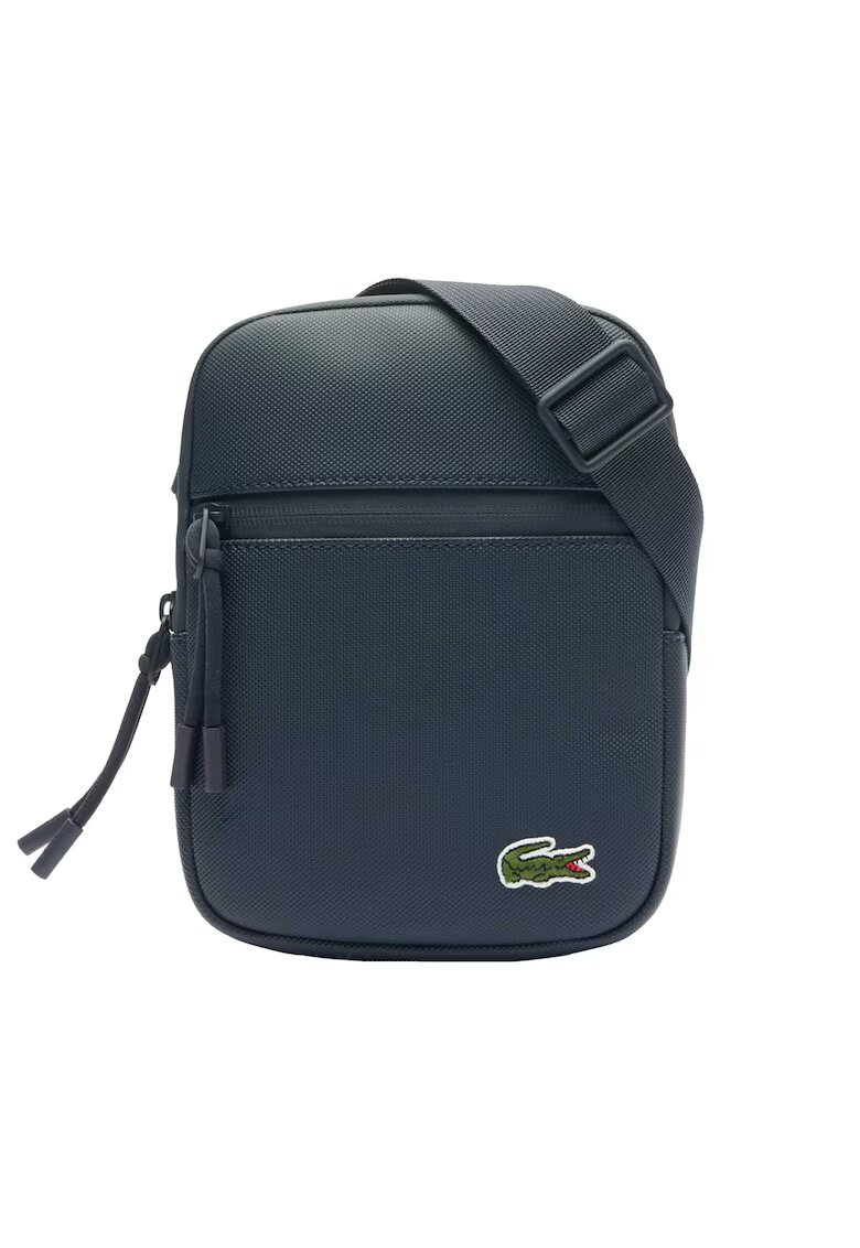 Lacoste Geanta crossbody cu buzunare - Albastru inchis