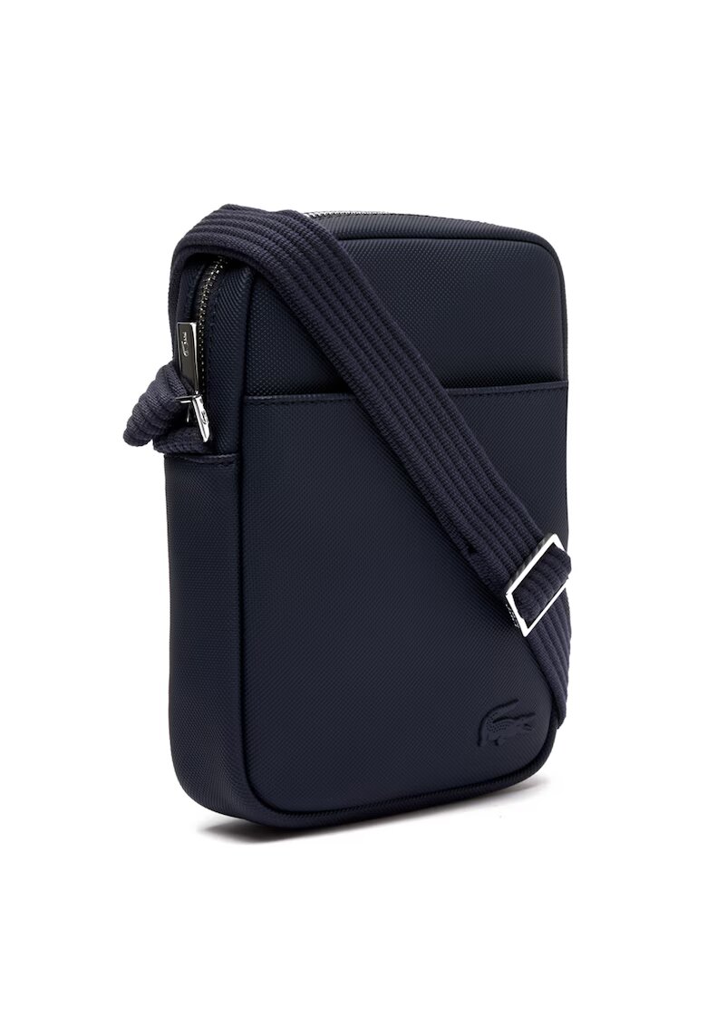 Lacoste Geanta crossbody de piele ecologica Core Essentials - Albastru