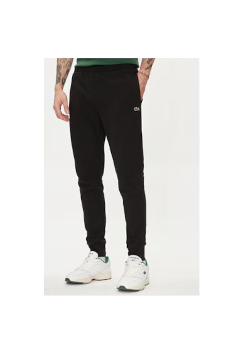 Lacoste Pantaloni barbati - 303722326 - Bumbac organic - Negru - Negru