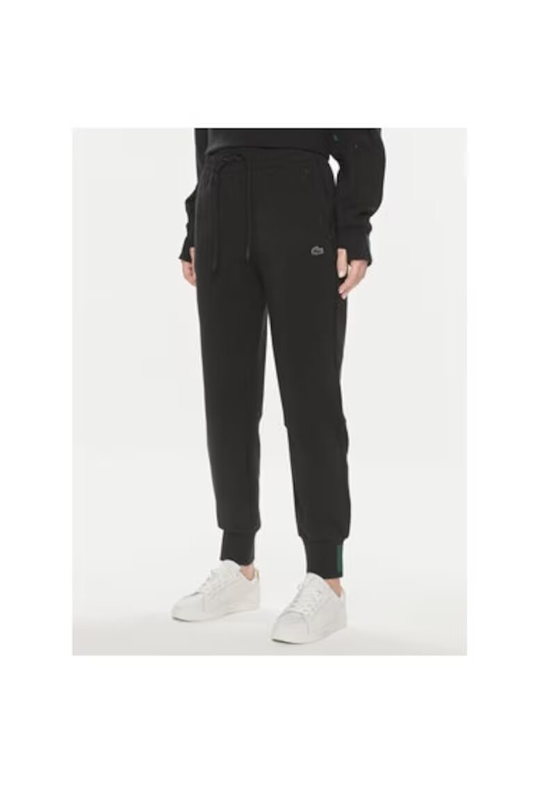 Lacoste Pantaloni dama - 301597544 - Bumbac/Poliester - Negru - Negru