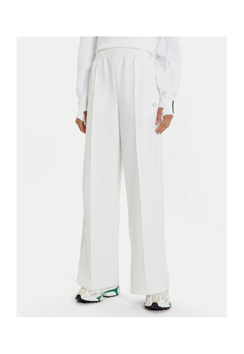 Lacoste Pantaloni dama - 304582653 - Bumbac/Poliester - Alb - Alb