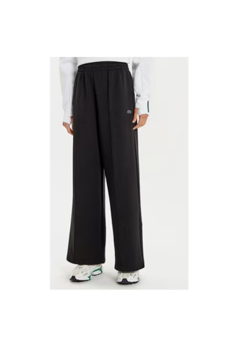 Lacoste Pantaloni dama - 304582677 - Bumbac/Poliester - Negru - Negru