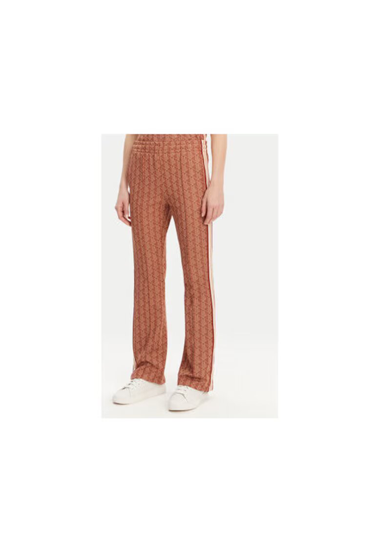 Lacoste Pantaloni de trening dama XF9313 - Poliester/Bumbac - Portocaliu - Portocaliu